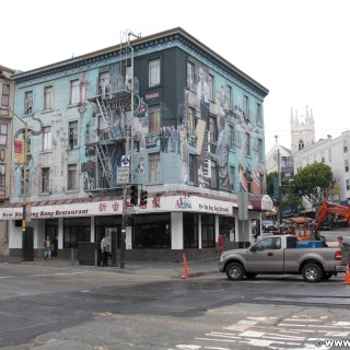 San Francisco. Jazz Mural by Bill Weber - San Francisco. - Westküste, Gebäude, Broadway, Graffiti, Grant Ave, Malkunst, Wandmalerei, Mural, San Francisco - (Chinatown, San Francisco, California, Vereinigte Staaten)