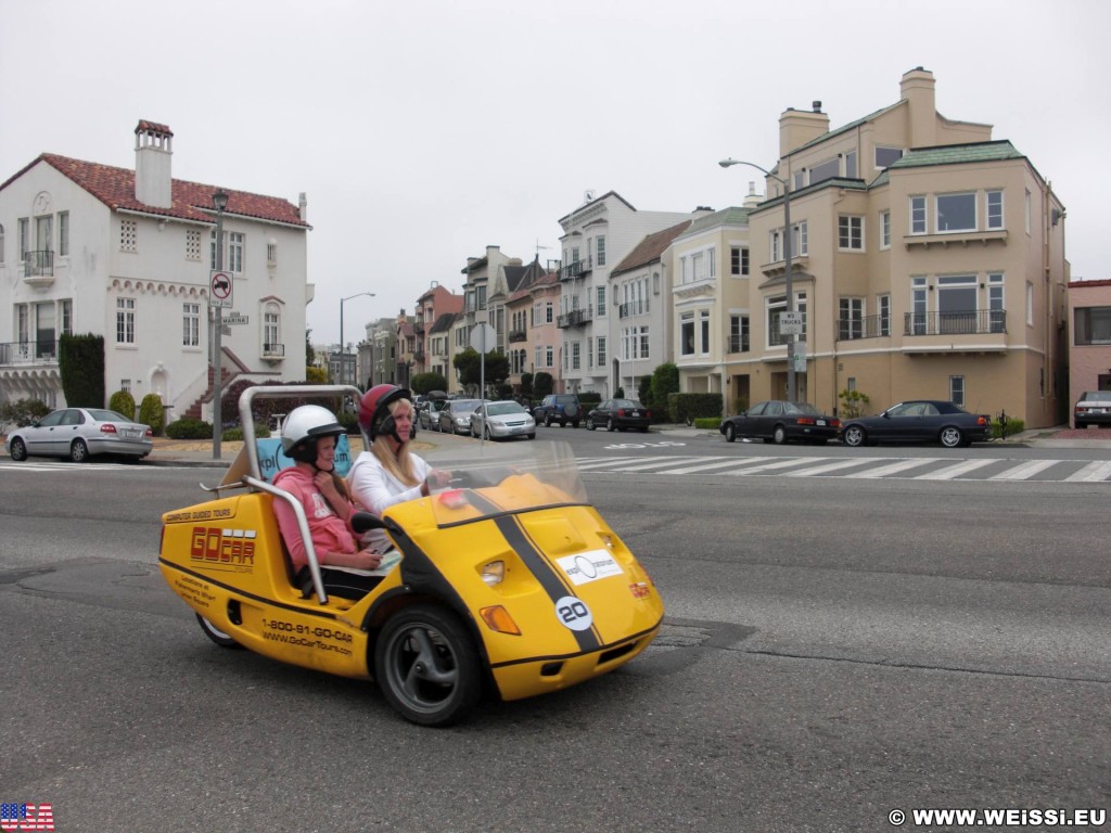 San Francisco. - Westküste, Gebäude, Häuser, GoCar, San Francisco - (Marina District, San Francisco, California, Vereinigte Staaten)