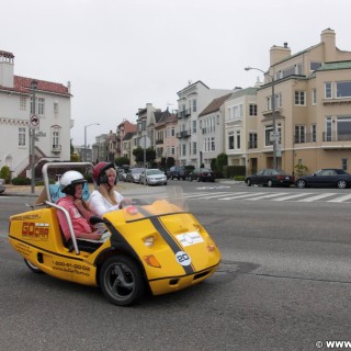 San Francisco. - Westküste, Gebäude, Häuser, GoCar, San Francisco - (Marina District, San Francisco, California, Vereinigte Staaten)