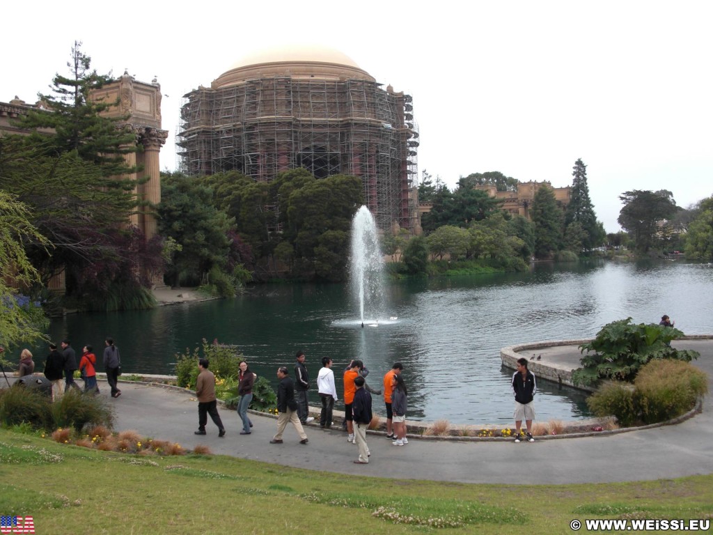 San Francisco. - Westküste, Palace of Fine Arts, Architektur, griechisch, römisch, Tempel, San Francisco - (Cow Hollow, San Francisco, California, Vereinigte Staaten)