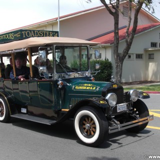 San Francisco. - Westküste, Auto, Presidio, Mr. Toad's Tours, Oldtimer, Toadster, San Francisco - (Cow Hollow, San Francisco, California, Vereinigte Staaten)