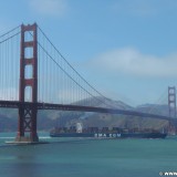 San Francisco. Golden Gate Bridge. - Westküste, Presidio, Brücke, Golden Gate Bridge, Hängebrücke, San Francisco Bay, Wahrzeichen, Bauwerk, San Francisco - (Fort Winfield Scott, San Francisco, California, Vereinigte Staaten)