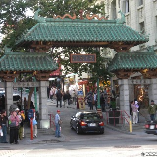 San Francisco. - Westküste, Chinatown, Chinatown Gate, Dragon Gate, San Francisco - (Chinatown, San Francisco, California, Vereinigte Staaten)