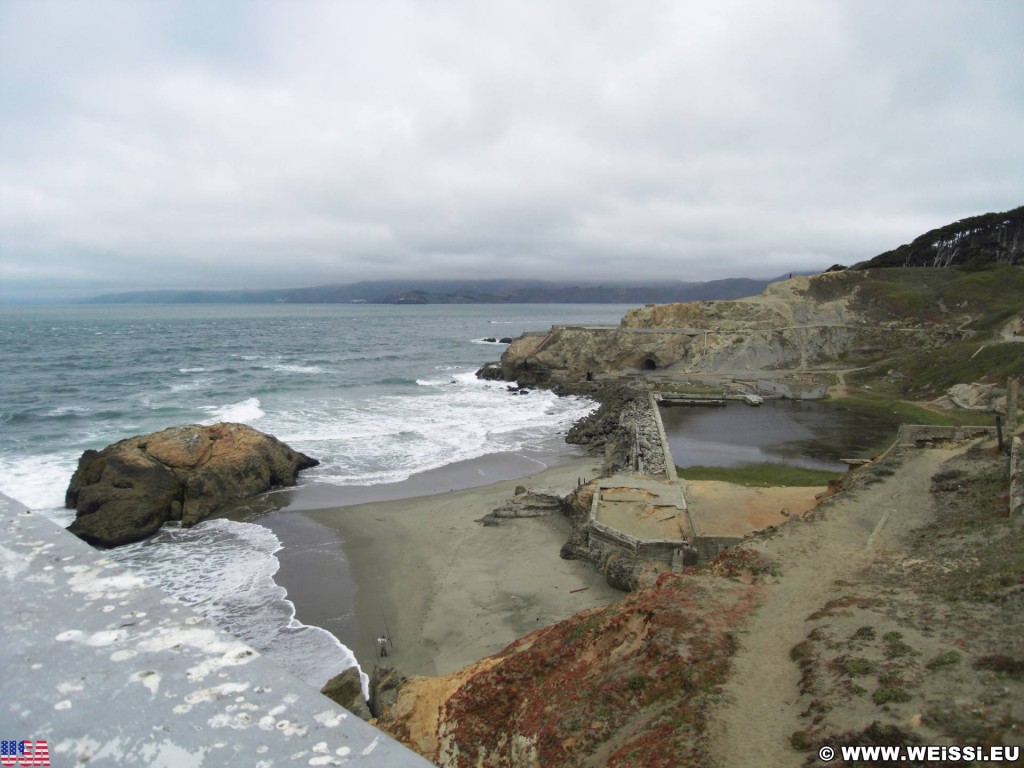 San Francisco. - Westküste, Sutro Bath Ruinen, San Francisco - (Seacliff, San Francisco, California, Vereinigte Staaten)