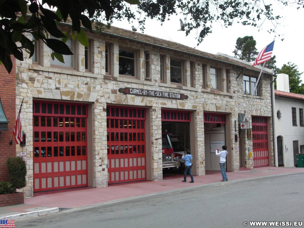 Carmel by the Sea. - Westküste, Gebäude, Haus, Carmel-By-the-Sea, Feuerwehrhaus, Fire Station - (Carmel-by-the-Sea, Carmel, California, Vereinigte Staaten)