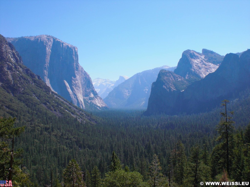 Yosemite National Park. - Yosemite Nationalpark, Aussichtspunkt, Tunnel View - (Foresta, Yosemite National Park, California, Vereinigte Staaten)