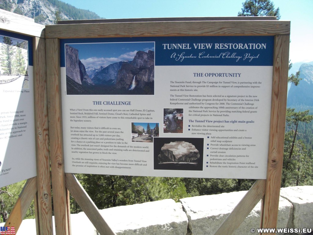Yosemite National Park. - Schild, Tafel, Yosemite Nationalpark, Karte - (Foresta, Yosemite National Park, California, Vereinigte Staaten)