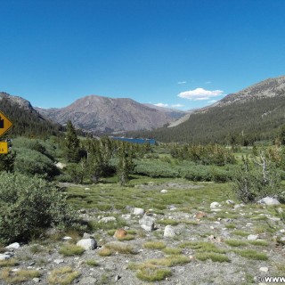 Yosemite National Park. - Landschaft, Panorama, See, Tioga Pass, Gebirgssee, Tioga Lake - (Lundy, Yosemite National Park, California, Vereinigte Staaten)