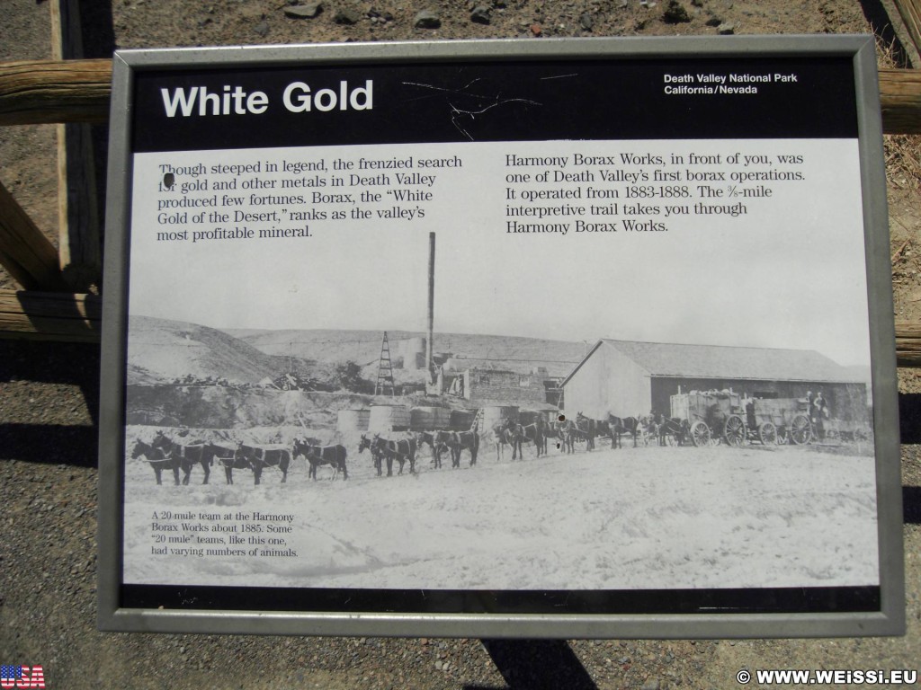 Death Valley National Park. - Death-Valley-Nationalpark, Harmony Borax Works - (Indian Village, Death Valley, California, Vereinigte Staaten)