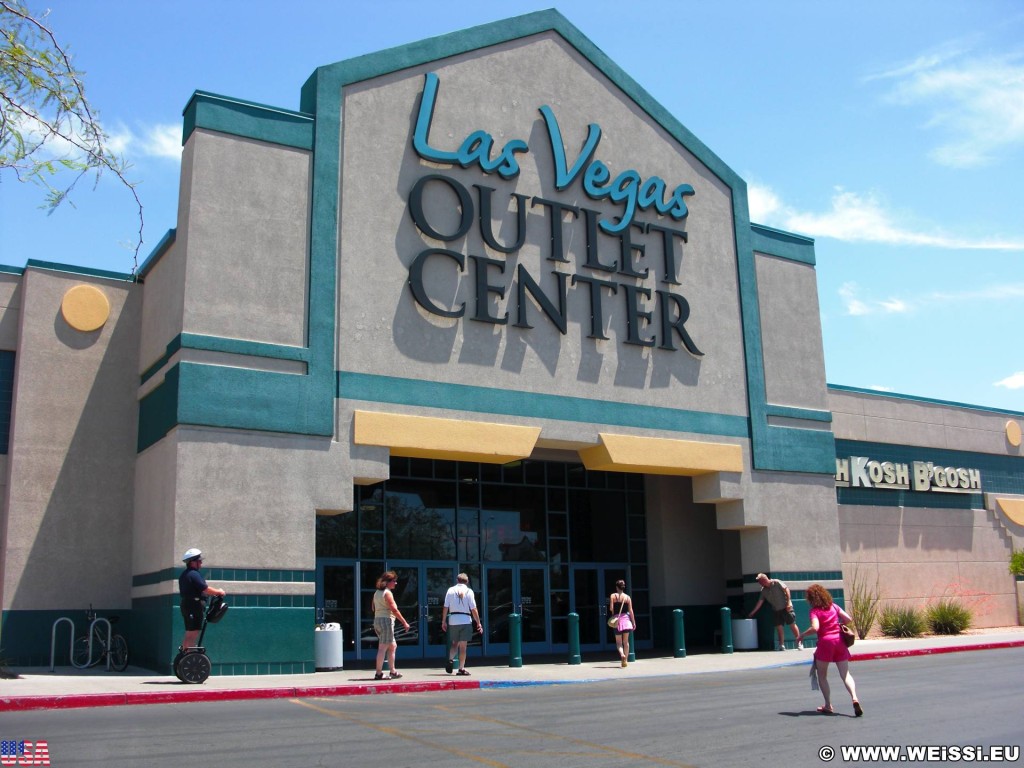 Las Vegas. - Gebäude, Werbeschrift, Las Vegas, Outlet Center, Buchstaben, Schriftzug - (Boulder Junction, Las Vegas, Nevada, Vereinigte Staaten)