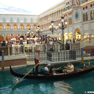 Las Vegas. - Las Vegas, Venetian Resort Hotel, Gondel, Gondoliere, Gondola, Markusplatz, Piazza San Marco - (Bracken, Las Vegas, Nevada, Vereinigte Staaten)