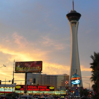 Las Vegas. - Gebäude, Hotel, Aussichtsturm, Las Vegas, Stratosphere Tower, Turm, Restaurant - (Winchester, Las Vegas, Nevada, Vereinigte Staaten)