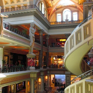 Las Vegas. - Hotel, Las Vegas, Forum Shops, Rolltreppe, Caesars Palace Hotel - (Bracken, Las Vegas, Nevada, Vereinigte Staaten)