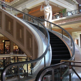 Las Vegas. - Hotel, Las Vegas, Forum Shops, Rolltreppe, Caesars Palace Hotel - (Bracken, Las Vegas, Nevada, Vereinigte Staaten)