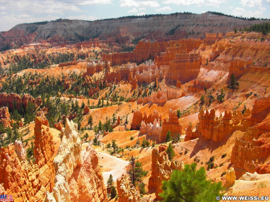 Bryce Canyon National Park. Sunrise Point - Bryce Canyon National Park. - Landschaft, Felsen, Sandstein, Sandsteinformationen, Bryce Canyon National Park, Sunrise Point, Hoodoos, Felsnadeln - (Bryce Canyon, Utah, Vereinigte Staaten)