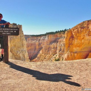Bryce Canyon National Park. Inspiration Point - Bryce Canyon National Park. - Aussichtspunkt, Sandstein, Sandsteinformationen, Bryce Canyon National Park, Inspiration Point - WEISSINGER Erwin - (Bryce Canyon, Utah, Vereinigte Staaten)