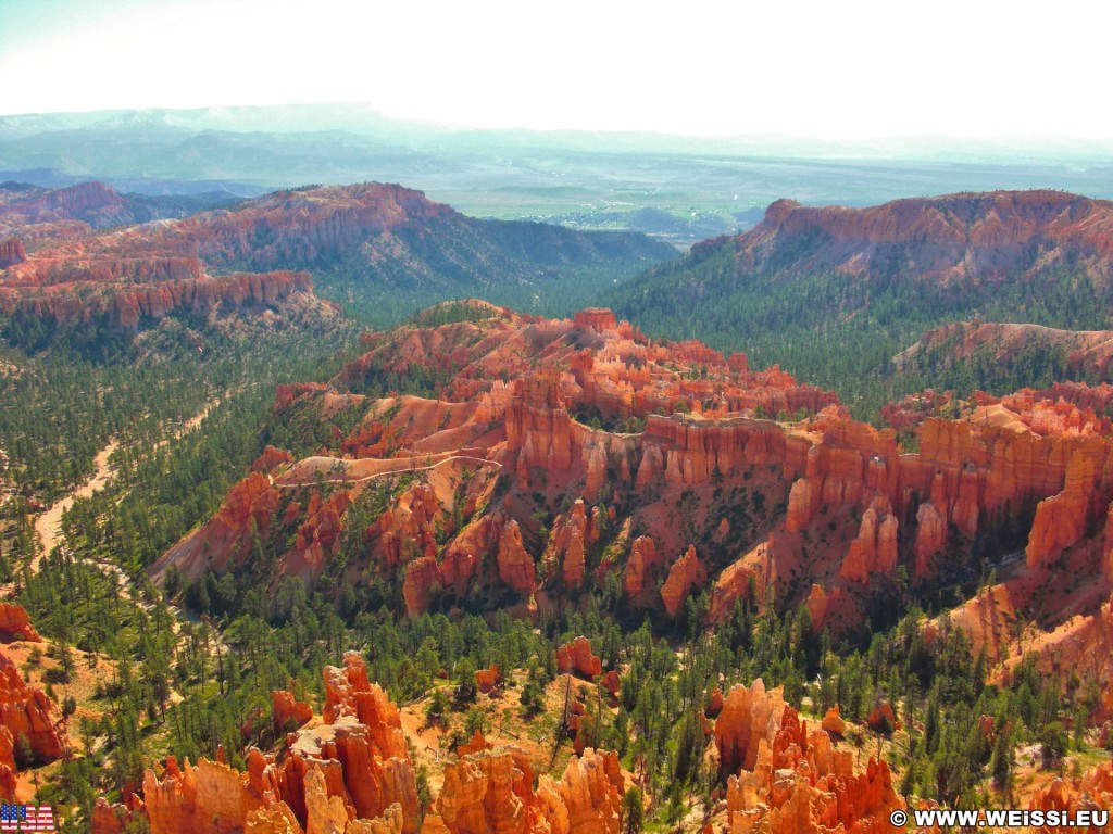 Bryce Canyon National Park. Inspiration Point - Bryce Canyon National Park. - Landschaft, Felsen, Aussichtspunkt, Sandstein, Sandsteinformationen, Bryce Canyon National Park, Hoodoos, Felsnadeln, Inspiration Point - (Bryce Canyon, Utah, Vereinigte Staaten)