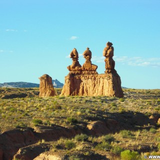 Goblin Valley State Park. - Landschaft, Skulpturen, Figuren, Sandstein, Sandsteinformationen, State Park, Goblin Valley, Mushroom Valley, Pilze, Kobolde - (Hanksville, Green River, Utah, Vereinigte Staaten)