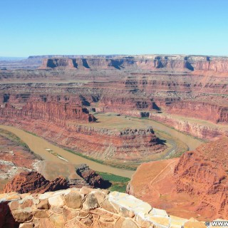 Dead Horse Point State Park. - Landschaft, Fluss, State Park, Dead Horse Point State Park, Colorado River, Dead Horse Point, West Rim - (Moab, Utah, Vereinigte Staaten)