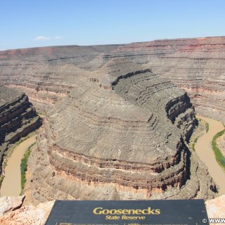 Goosenecks State Park. - Landschaft, Aussichtspunkt, State Park, Goosenecks, Goosenecks State Park, Park, River, San Juan River - (Mexican Hat, Utah, Vereinigte Staaten)