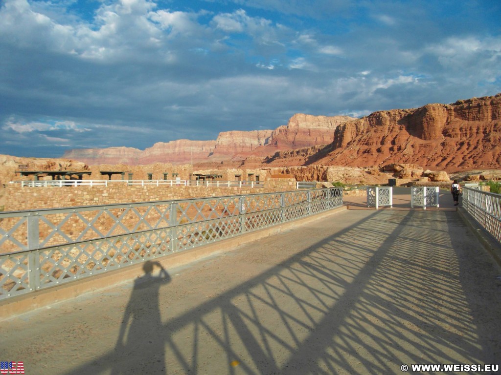 Marble Canyon. - Brücke, Landschaft, Felsen, Sandstein, Canyon, Marble Canyon, Navajo Bridge - (Marble Canyon, Arizona, Vereinigte Staaten)