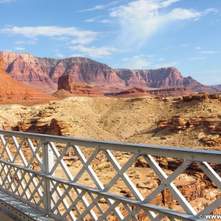Marble Canyon. - Brücke, Landschaft, Felsen, Sandstein, Canyon, Marble Canyon, Navajo Bridge - (Marble Canyon, Arizona, Vereinigte Staaten)
