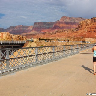Marble Canyon. - Brücke, Landschaft, Felsen, Personen, Sandstein, Canyon, Marble Canyon, Navajo Bridge - LUTZER Sandra - (Marble Canyon, Arizona, Vereinigte Staaten)
