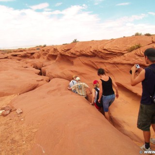 Lower Antelope Canyon. - Sandstein, Canyon, Schlucht, Antelope Canyon, Lower Antelope Canyon, Slot Canyon - (Page, Arizona, Vereinigte Staaten)