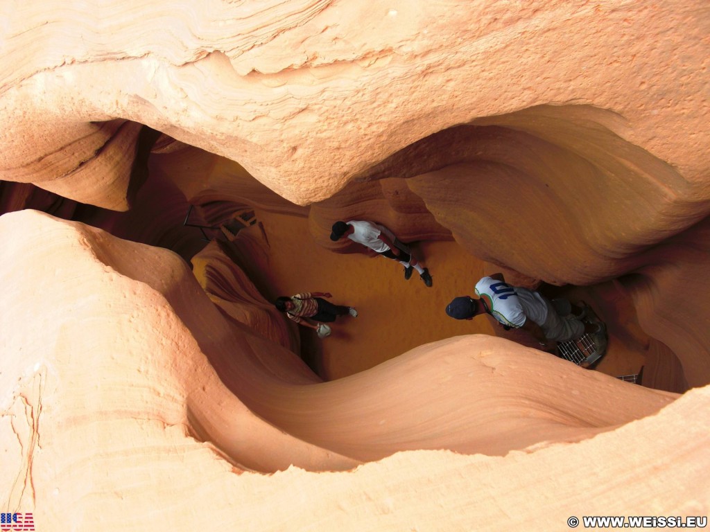 Lower Antelope Canyon. - Sandstein, Canyon, Schlucht, Antelope Canyon, Lower Antelope Canyon, Slot Canyon - (Page, Arizona, Vereinigte Staaten)