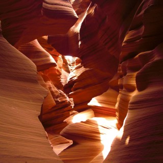 Lower Antelope Canyon. - Sandstein, Canyon, Schlucht, Antelope Canyon, Lower Antelope Canyon, Slot Canyon - (Page, Arizona, Vereinigte Staaten)