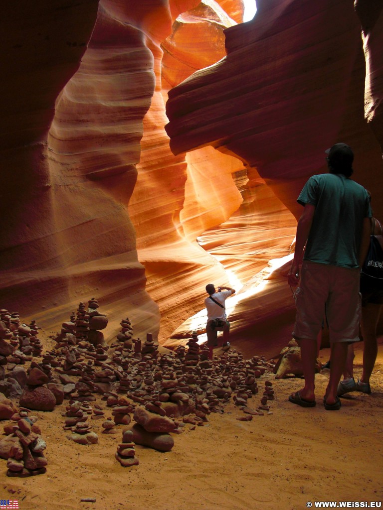 Lower Antelope Canyon. - Sandstein, Canyon, Schlucht, Antelope Canyon, Lower Antelope Canyon, Slot Canyon - (Page, Arizona, Vereinigte Staaten)