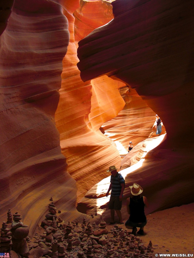 Lower Antelope Canyon. - Sandstein, Canyon, Schlucht, Antelope Canyon, Lower Antelope Canyon, Slot Canyon - (Page, Arizona, Vereinigte Staaten)