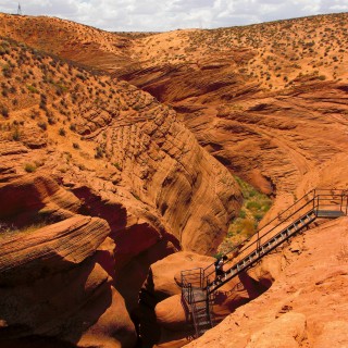 Lower Antelope Canyon. - Sandstein, Canyon, Schlucht, Antelope Canyon, Lower Antelope Canyon, Slot Canyon - (Page, Arizona, Vereinigte Staaten)