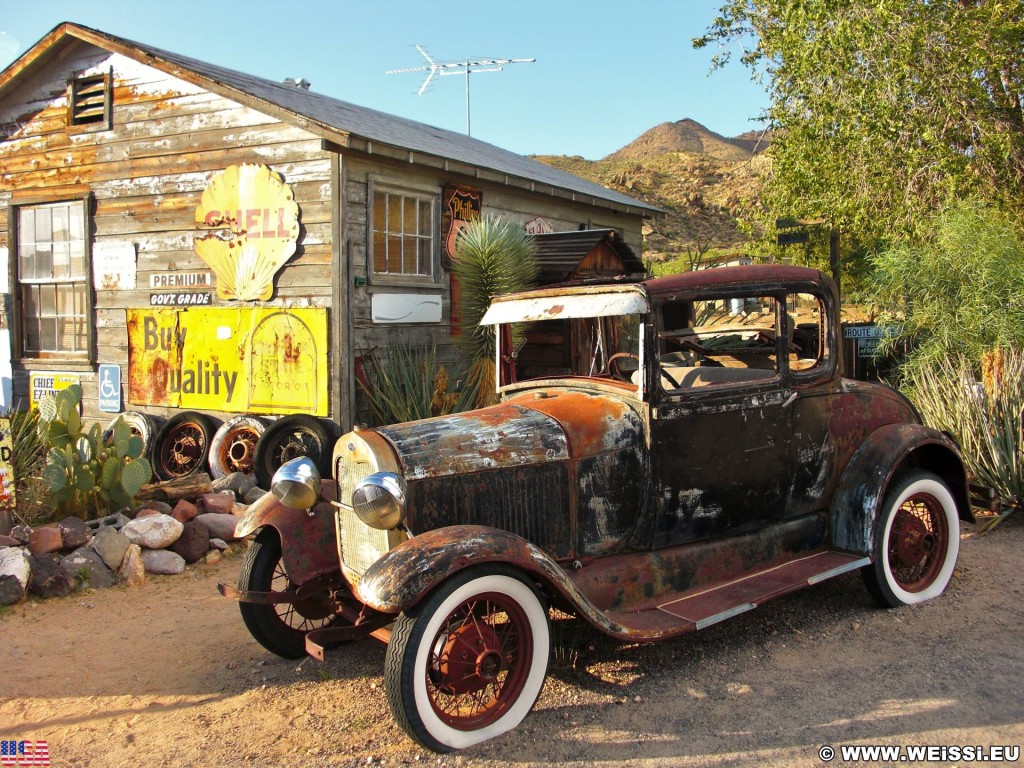 Historic Route 66. - Auto, Route 66, Hackberry - (Hackberry, Kingman, Arizona, Vereinigte Staaten)