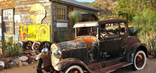 Historic Route 66. - Auto, Route 66, Hackberry - (Hackberry, Kingman, Arizona, Vereinigte Staaten)