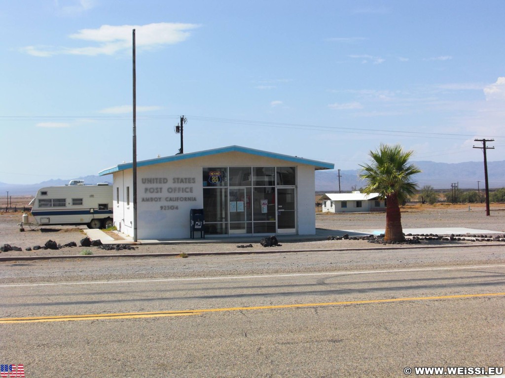 Historic Route 66. - Gebäude, Route 66, Amboy, Postamt, Post Office - (Amboy, California, Vereinigte Staaten)