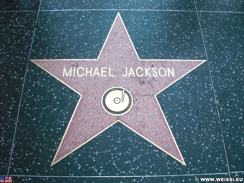 Los Angeles. Walk of Fame - Los Angeles. - Walk of Fame, Hollywood, Michael Jackson - (Hollywood, Los Angeles, California, Vereinigte Staaten)