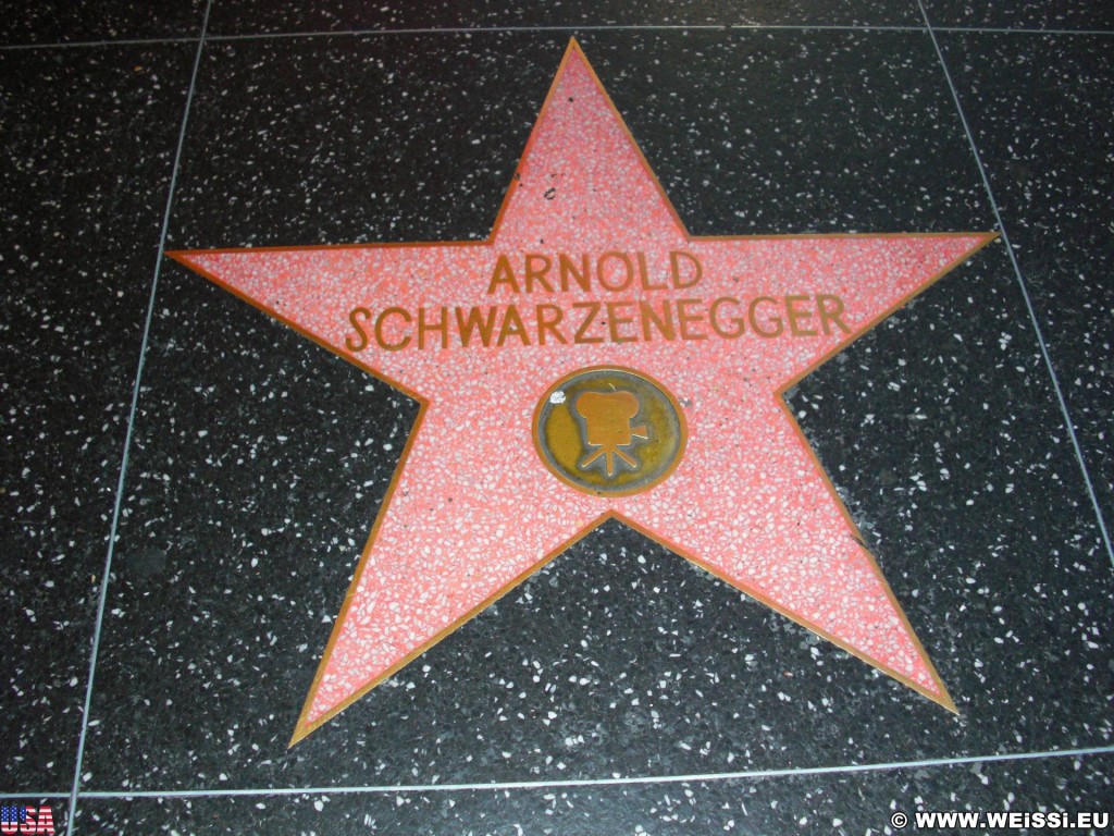 Los Angeles. Walk of Fame - Los Angeles. - Walk of Fame, Hollywood, Arnold Schwarzenegger - (Hollywood, Los Angeles, California, Vereinigte Staaten)