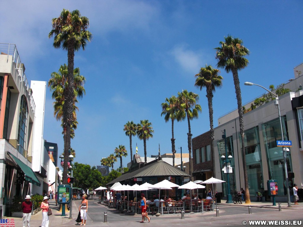 Santa Monica. Third Street Promenade - Santa Monica. - Downtown, Santa Monica, Third Street Promenade - (Santa Monica, California, Vereinigte Staaten)