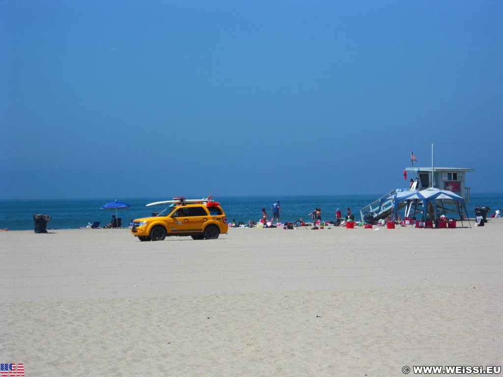 Santa Monica. - Westküste, Strand, Pazifik, Santa Monica, Beach, Baywatch, Rettungsschwimmer, Wasserrettung - (Santa Monica, California, Vereinigte Staaten)