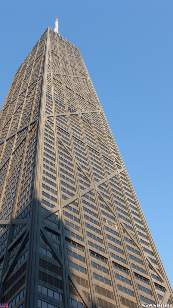 John Hancock Center. - Gebäude, Wolkenkratzer, Turm, Tower, John Hancock Center, Hochhaus, Magnificent Mile - (Canal Trustees, Chicago, Illinois, Vereinigte Staaten)