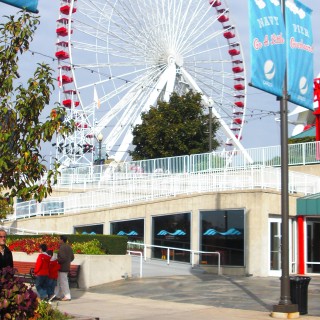 Navy Pier. - Cityfront Place, Navy Pier, Ferris Wheel, Riesenrad - (Cityfront Place, Chicago, Illinois, Vereinigte Staaten)