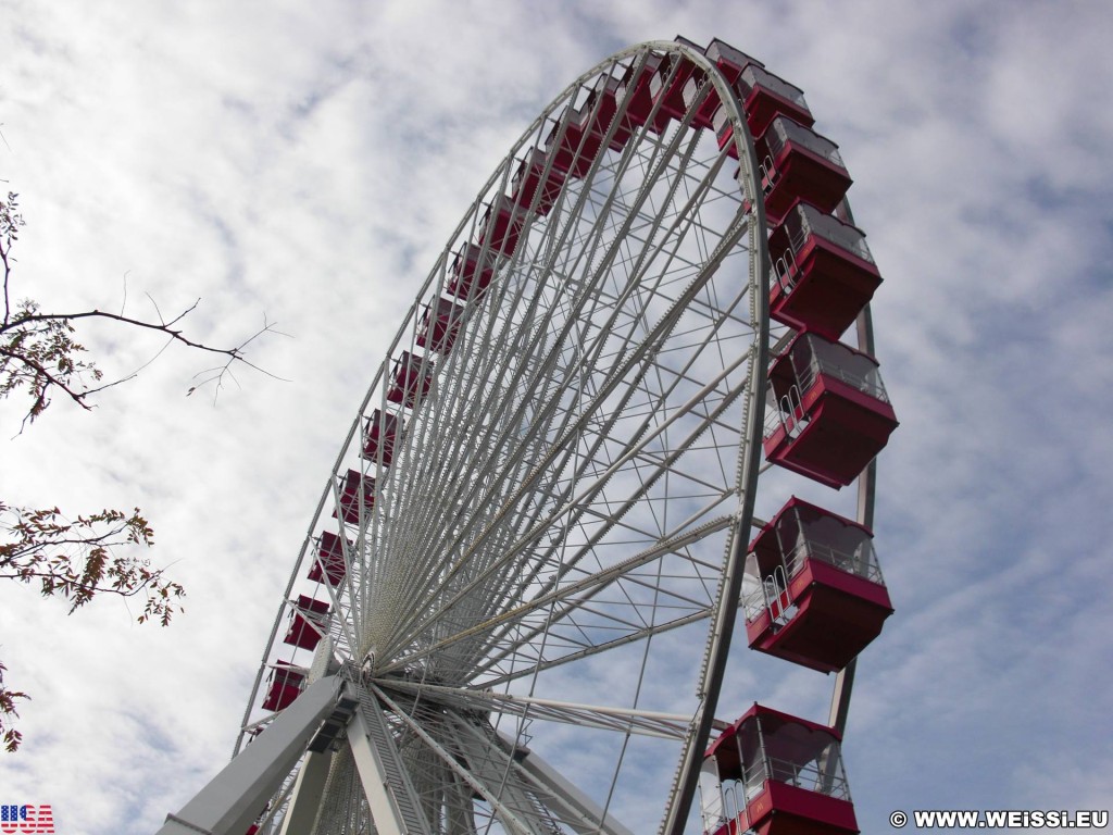 Navy Pier. - Cityfront Place, Navy Pier, Ferris Wheel, Riesenrad - (Cityfront Place, Chicago, Illinois, Vereinigte Staaten)