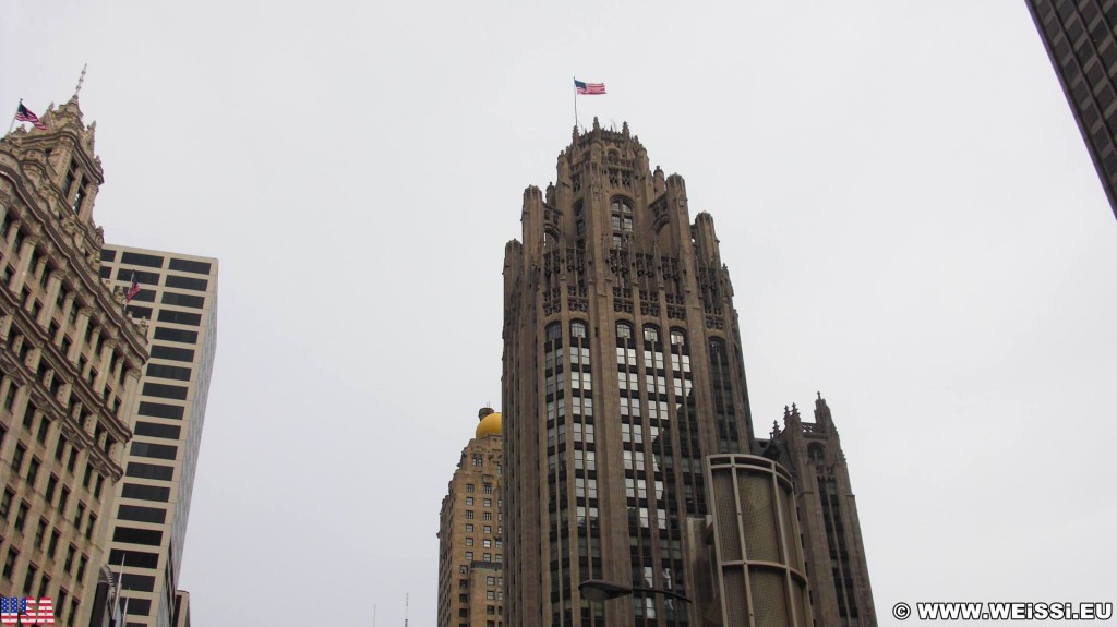 Tribune Tower. - Gebäude, Tribune Tower, Cityfront Center - (Cityfront Center, Chicago, Illinois, Vereinigte Staaten)