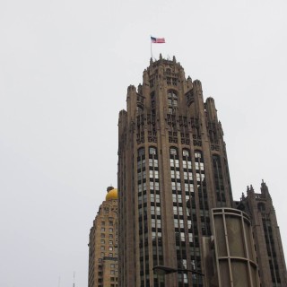 Tribune Tower. - Gebäude, Tribune Tower, Cityfront Center - (Cityfront Center, Chicago, Illinois, Vereinigte Staaten)