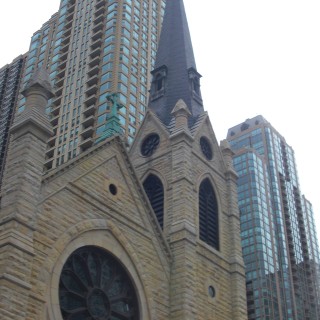 Holy Name Cathedral, Chicago. - Gebäude, Towertown, Holy Name Cathedral, Cathedral - (Towertown, Chicago, Illinois, Vereinigte Staaten)
