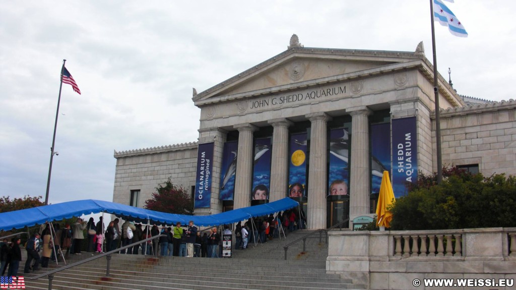 Shedd Aquarium. - Gebäude, Park Row, Shedd Aquarium - (Park Row, Chicago, Illinois, Vereinigte Staaten)