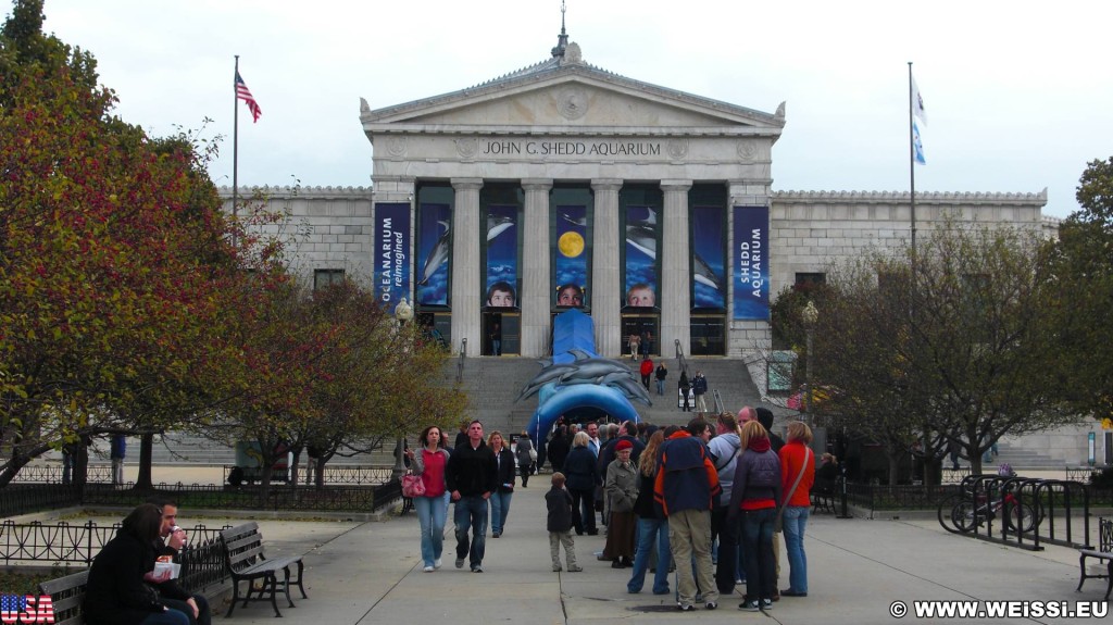 Shedd Aquarium. - Gebäude, Park Row, Shedd Aquarium - (Park Row, Chicago, Illinois, Vereinigte Staaten)