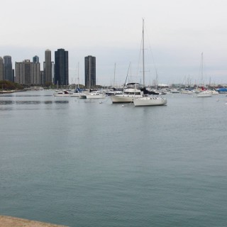 Chicago Habor. - Gebäude, Skyline, Park Row, Chicago Habor - (Park Row, Chicago, Illinois, Vereinigte Staaten)