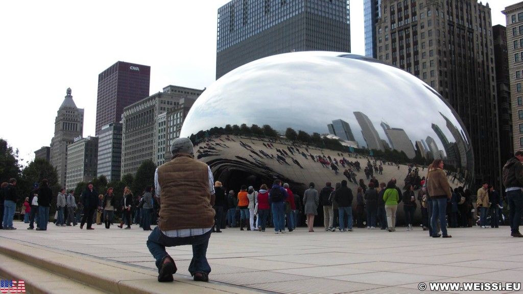 Cloud Gate. im Millennium Park. - Fort Dearborn Addition, Millennium Park, Cloud Gate, The Bean - (Fort Dearborn Addition, Chicago, Illinois, Vereinigte Staaten)